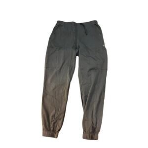 EUC Wonder Wink gray joggers scrub pants sz Small Petite w pockets medical nurse
